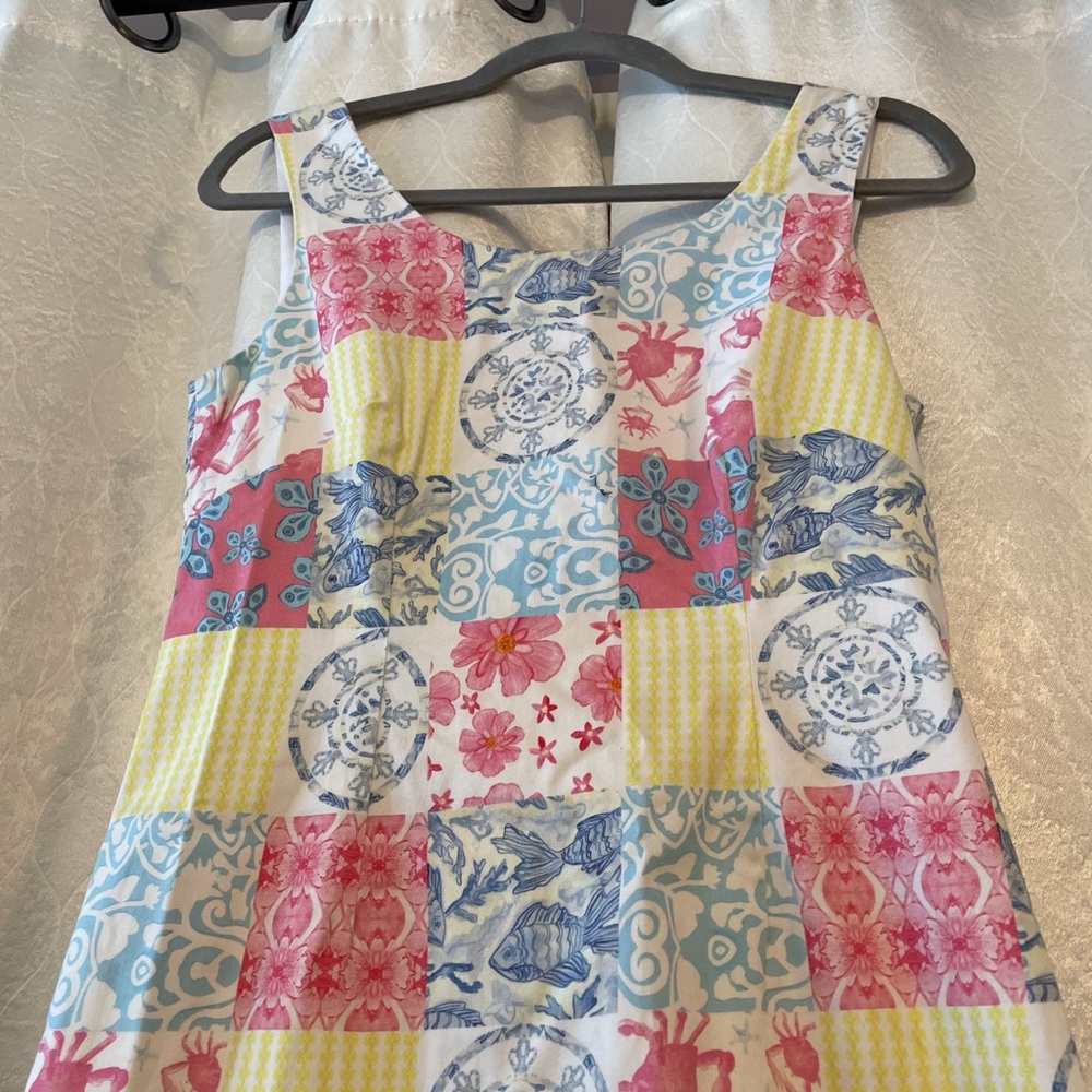 Colorblock Patchwork Summer Shift Dress - image 3